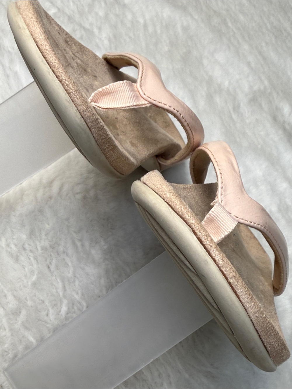 Vionic Dillon Toe‎ Post Sandals US 8.5 EU 40 Patent Leather Blush Pink Flip Flop - Picture 5 of 14